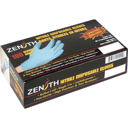 4.5 mil Nitrile Puncture Resistant Exam Gloves, Powder-Free, Blue