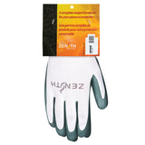 Gants enduits confortables de première qualité, revêtement nitrile, calibre 13, enveloppe en polyester