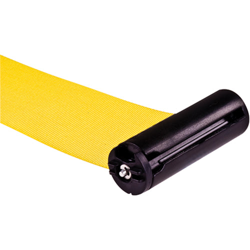 Poteau récepteur pour barrières sur pieds pour le contrôle des foules, Hauteur de 35", Jaune - SAS232