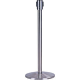 Poteau récepteur pour barrières sur pieds pour le contrôle des foules, Hauteur de 35", Acier inoxydable - SAS230