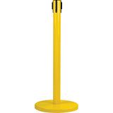 Poteau récepteur pour barrières sur pieds pour le contrôle des foules, Hauteur de 35", Jaune - SAS232