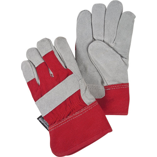 Superior warmth winter lined fitter's gloves with leather palm and Thinsulate™ lining
