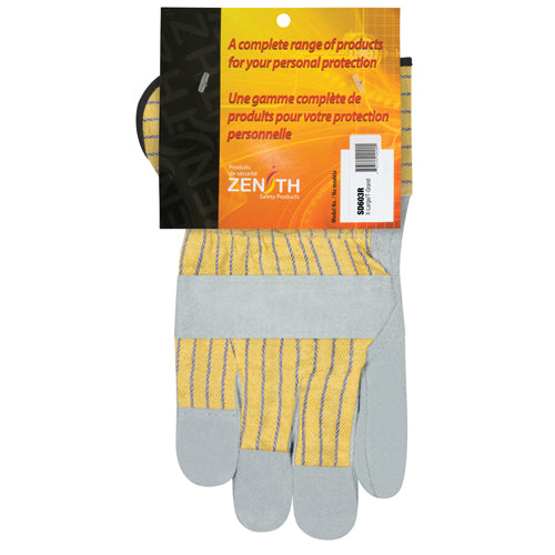 Gants d'ajusteur de qualité supérieure, T-Grand, Paume en Cuir de vache refendu, Doublure en Coton - SD603R