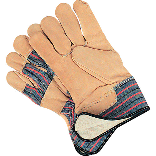Gant pour ajusteur doublés pour l'hiver résistant à l'abrasion, Grand, Paume en Cuir fleur de vache, Doublure en Molleton de coton - SD605