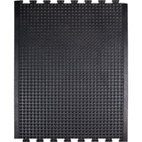 Anti-Fatigue Mat, Bubble, 3' x 4' x 1/2", Black, Rubber - SDL860