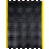 Anti-Fatigue Mat, Bubble, 3' x 4' x 1/2", Black, Rubber - SDL863