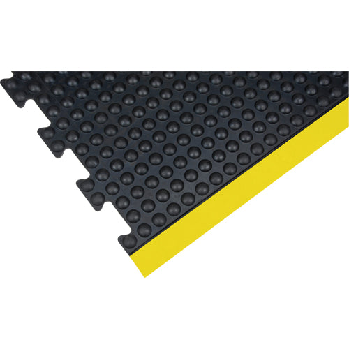 Anti-Fatigue Mat, Bubble, 3' x 4' x 1/2", Black, Rubber - SDL864