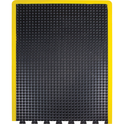 Anti-Fatigue Mat, Bubble, 3' x 4' x 1/2", Black, Rubber - SDL864