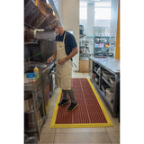 Modular Anti-Fatigue Mat, Honeycomb, 3' x 3' x 1/2", Brown, Nitrile/Rubber - SDL866