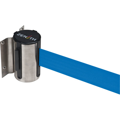 Barrière à fixation murale, Acier, Fixation par vis, 7', Ruban Bleu - SDN564