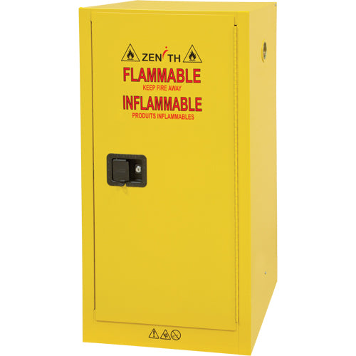 Armoire pour produits inflammables, 16 gal., 1 Porte(s), 23" La x 44" h x 18" p - SDN643