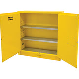 Armoire pour produits inflammables, 24 gal., 2 Porte(s), 43" La x 44" h x 12" p - SDN645