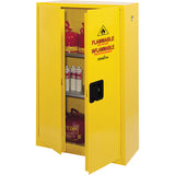 Armoire pour produits inflammables, 45 gal., 2 Porte(s), 43" La x 65" h x 18" p - SDN647