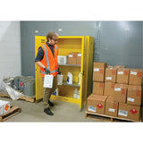 Armoire pour produits inflammables, 45 gal., 2 Porte(s), 43" La x 65" h x 18" p - SDN647