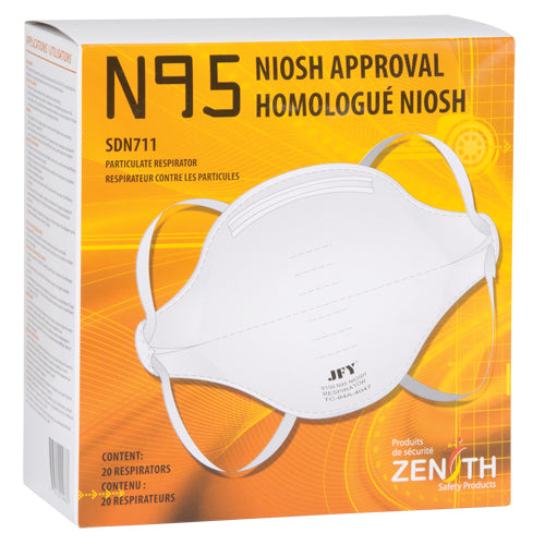 Respirateur contre les particules, N95, Certifié NIOSH, Moyen/grand - SDN711