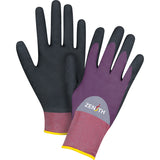 Gants enduits de première qualité ZX-2, Rêvetement Nitrile/Mousse de nitrile, Calibre 18, Enveloppe en Nylon