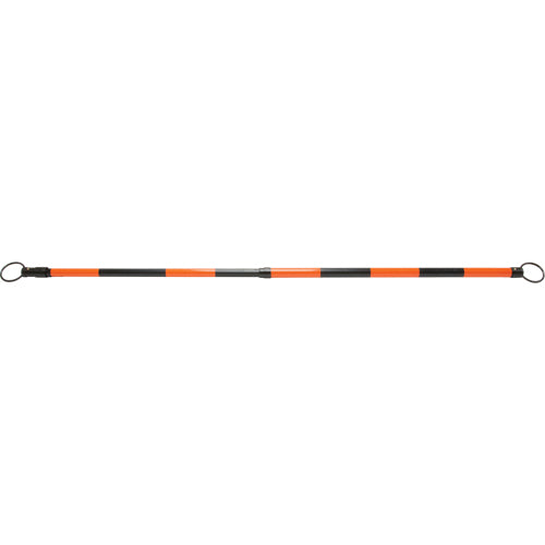 Barre pour cône de circulation rétractable, Longueur déployée de 7' 5'', Noir/Orange - SDP614