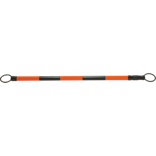 Barre pour cône de circulation rétractable, Longueur déployée de 7' 5'', Noir/Orange - SDP614