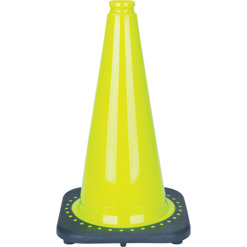 Cône de signalisation de première qualité, 18", Vert lime - SDS932
