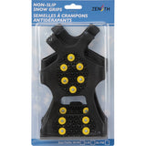Anti-slip Ice Grip Soles, Steel, Traction Crampon, Large - SEA005