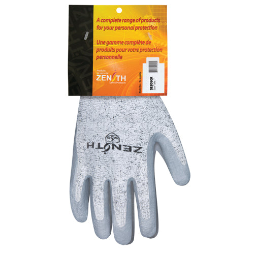 Gants élastiques sans coutures résistants à la coupe, Calibre 13, Revêtement Nitrile, Enveloppe PEHP, EN 388 niveau 3