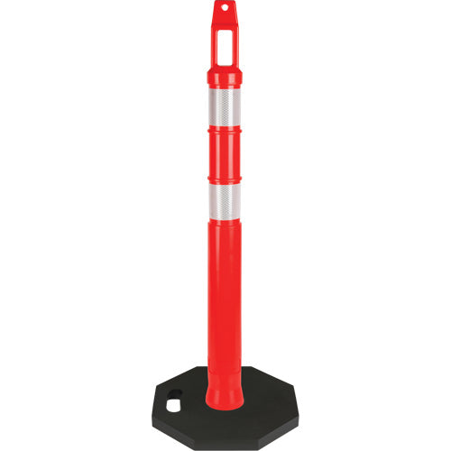 Poteau délinéateur de première qualité, 42" h, Orange - SEC153