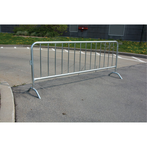 Barrière portative, Emboîtables, 102" lo x 40" h, Argent - SEE395
