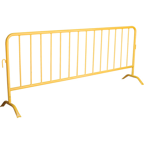 Barrière portative, Emboîtables, 102" lo x 40" h, Jaune - SEE396