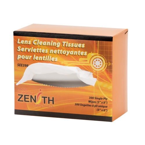 Lens Cleaning Wipes, 5" x 8", 300/pk. - SEE398