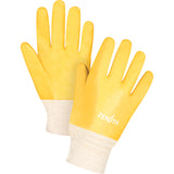 Gants à fini rugueux et résistants aux produits chimiques, Taille 9, 10" lo, PVC, Doublure en Interlock, Poids lourd - SEE799R