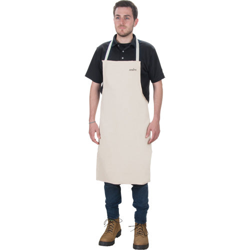 Tablier, Coton, 36" lo x 29" la, Naturel - SEE852