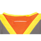 High Visibility Surveyor's Vest, CSA Compliant, High Visibility Orange, 2X-Large, Polyester - SEF104