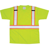 T-shirt conforme à la CSA en polyester haute visibilité jaune lime