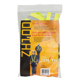 Standard Duty Safety Harness, High Visibility Lime Yellow, Silver Reflective Color, Large - SEF118R