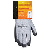 Seamless cut-resistant elastic gloves, 13 gauge, polyurethane coating, HPPE shell, EN 388 level 5