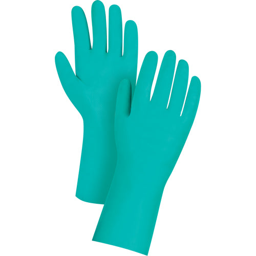 Gants résistants aux produits chimiques à prise en losange, 13" lo, Nitrile, 11 mils