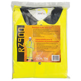 RZ900 Premium Traffic Raincoat, Polyester/PVC, Medium, Lime Yellow - SEH114R
