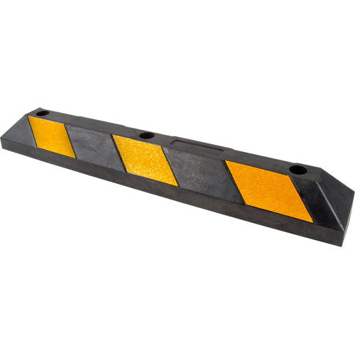 Butoir pour espace de stationnement, Caoutchouc, 3' l, Noir/Jaune - SEH140