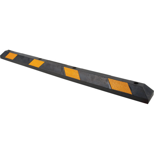 Parking Space Stopper, Rubber, 6' L, Black/Yellow - SEH141