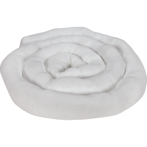 Remblais tubulaire absorbant, Huile seulement, Absorption 45 gal., 3" la x 10' lo, Pqt de 10 - SEH955