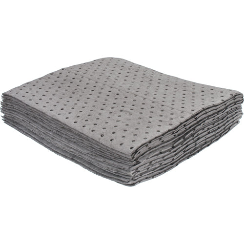 Feuilles absorbantes liées, Universel, 15" x 17", 8 gal. d'absorption - SEH959