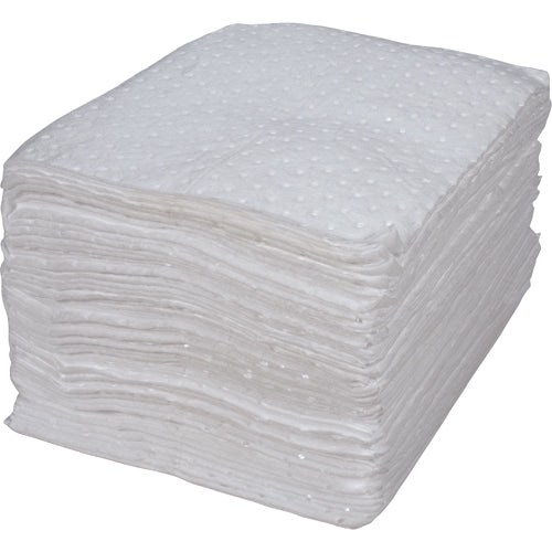 Feuilles absorbantes liées, Huile seulement, 15" x 17", 15 gal. d'absorption - SEI999