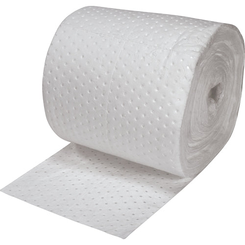 Fine Fiber Absorbent Sheets, Heavy, 150' L x 15" W, 25 gal. Absorbency - SEH977