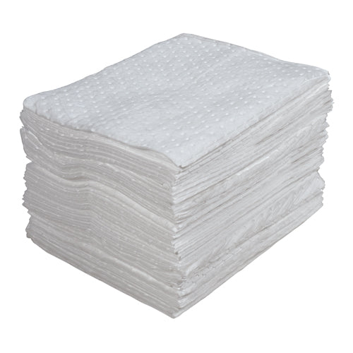 Feuilles absorbantes laminées (SMS), Huile seulement, 15" x 17", 30 gal. d'absorption - SEH990