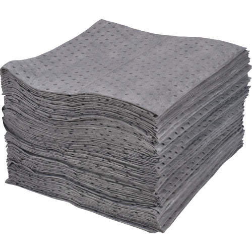 Feuilles absorbantes laminées (SMS), Universel, 15" x 17", 25 gal. d'absorption - SEI988