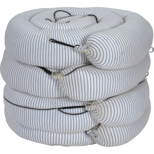 Premium Absorbent Boom, Universal, 10' L x 8" W, 70 gal. Absorption, 4/pk - SEI001