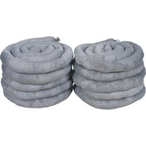 Absorbent Tubular Fill, Universal, 40 gal. Absorption, 3" W x 10' L, 10-Pack - SEI048