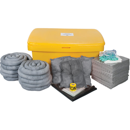 Trousse de déversements à grande capacité, Universel, Bac, Absorbance de 97 gal. US - SEI166