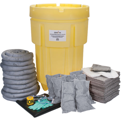 Benchtop Spill Kit, Universal, Drum, 95 US gal. Absorbency - SEI168