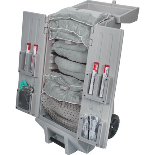 Trousse de lutte contre les déversements Tool Kaddie, Universel, Chariot, Absorbance de 30 gal. US - SEI199